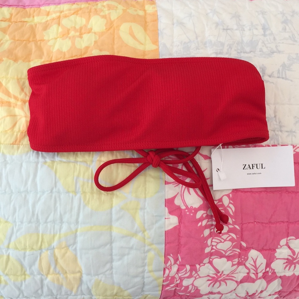 Zaful Red Swimsuit Top